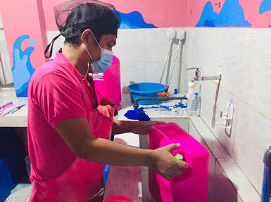 DEEP CLEANING OF CONTAINER