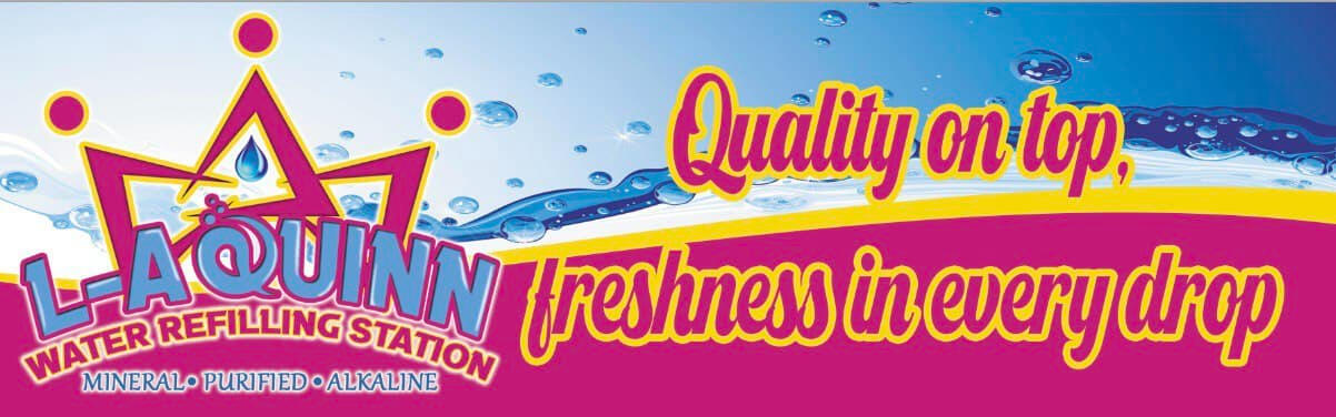 L-A Quinn Water Refilling Sastion Water refilling station providing quality on top, freshness in every drop drinking water. over 3 year operation, L-A Quinn Water Refilling Station is base at Buhay na tubig Imus City, Cavite